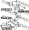 MAZDA T00128460 Control Arm-/Trailing Arm Bush